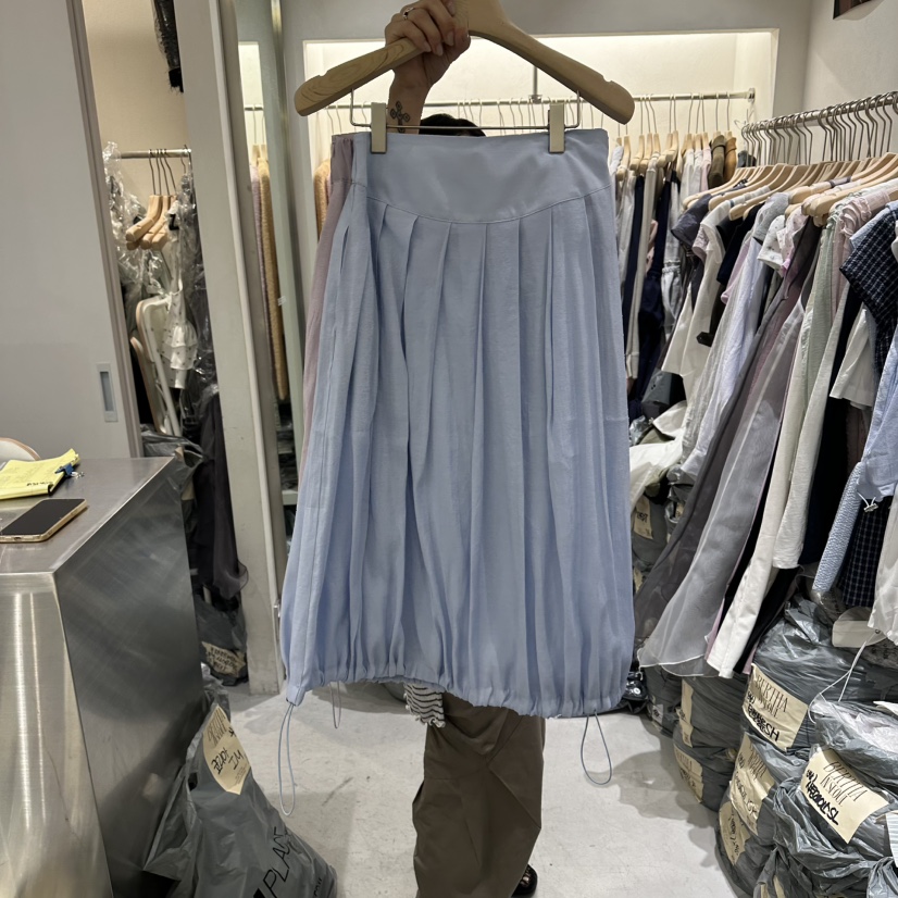 BERTHA韓國東大門直郵女裝新款26夏季職業時尚休閑長裙褶裥BERTHA長裙圖色3