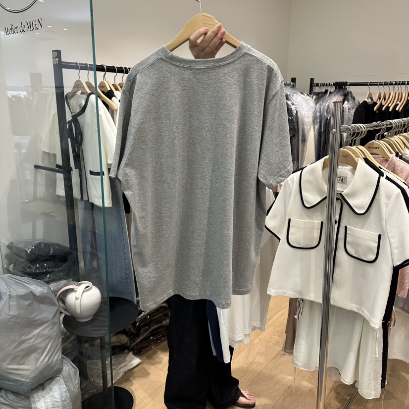 M.G.N韓國東大門代購女裝新品26春夏26夏季職業T恤印花MAGNETT恤