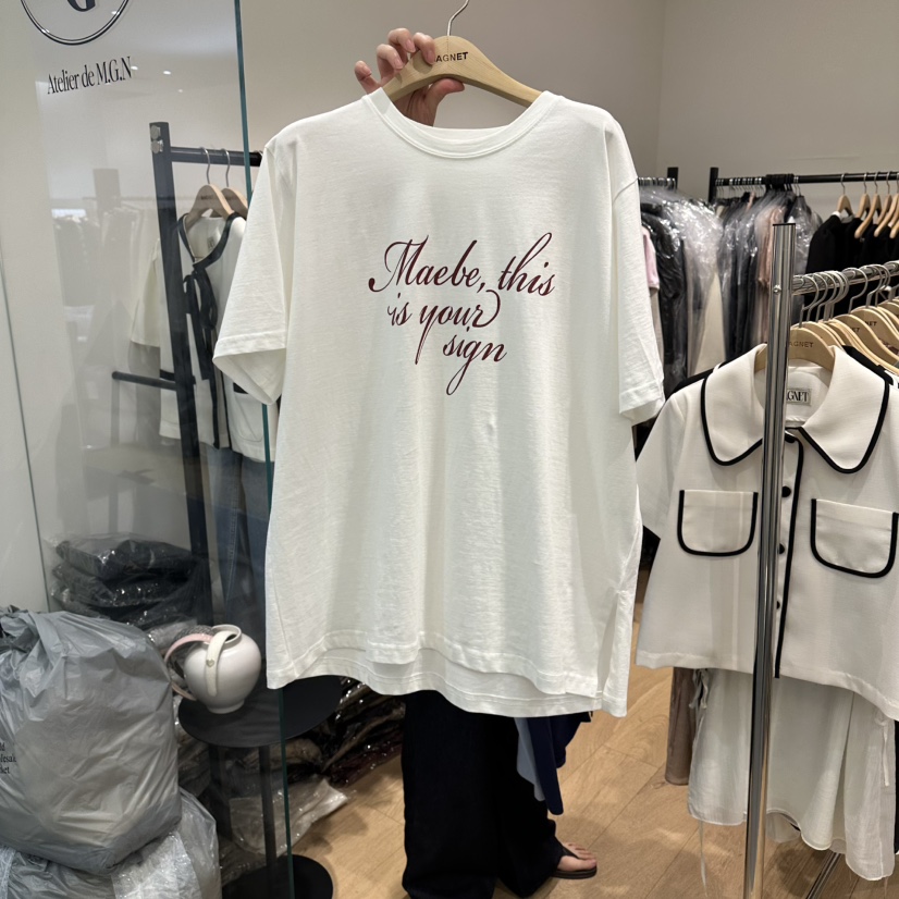 M.G.N韓國東大門代購女裝新品26春夏26夏季職業T恤印花MAGNETT恤圖色2