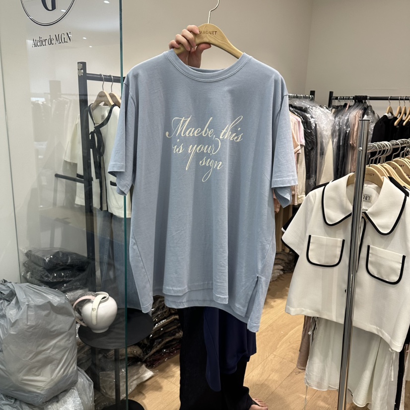 M.G.N韓國東大門代購女裝新品26春夏26夏季職業T恤印花MAGNETT恤圖色4