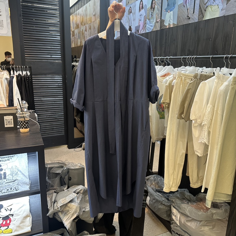 LE ETOILE韓國直郵女裝新品推薦職業休閑人氣連衣裙含腰帶Le etoile連衣裙圖色1