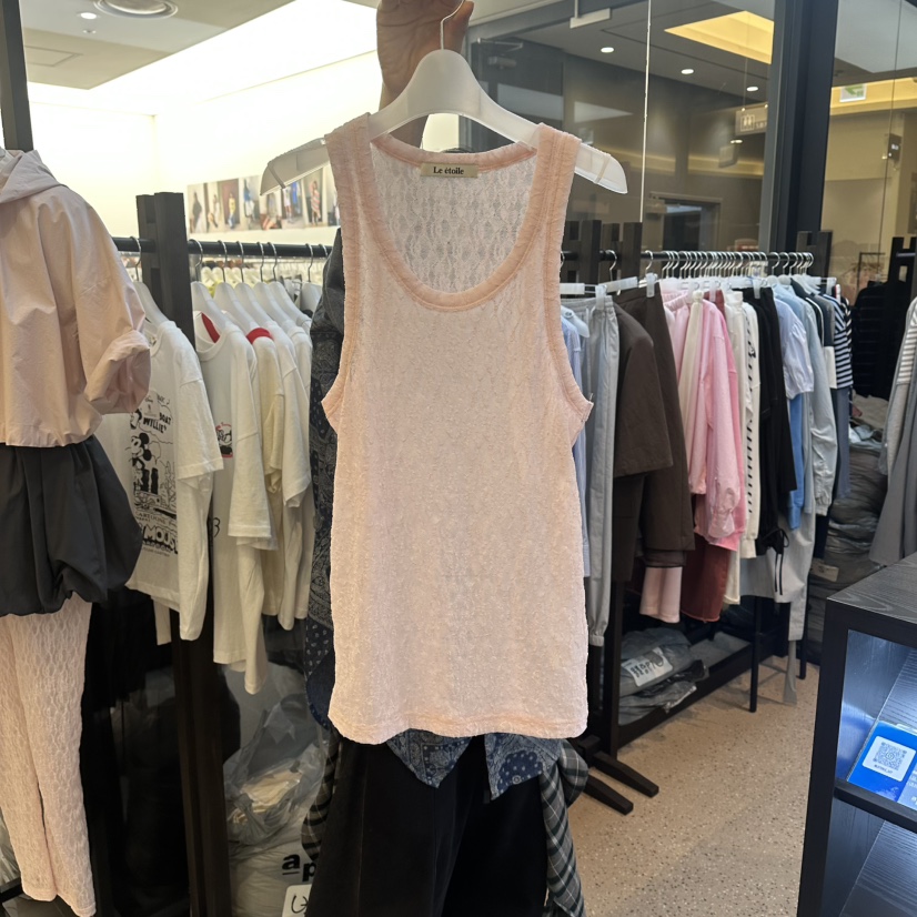 LE ETOILE東大門實拍韓國女裝新品時尚26夏季吊帶背心蕾絲Le etoile吊帶/背心圖色2