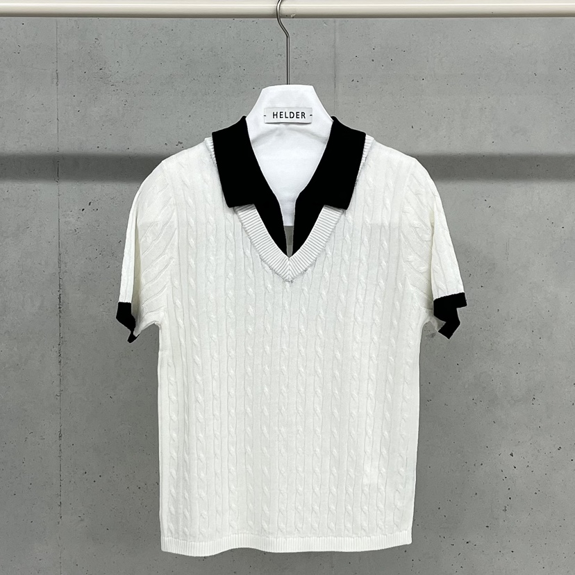 HELDER-P韓國東大門直郵女士新款熱賣人氣休閑針織衫撞色HELDER針織衫圖色2