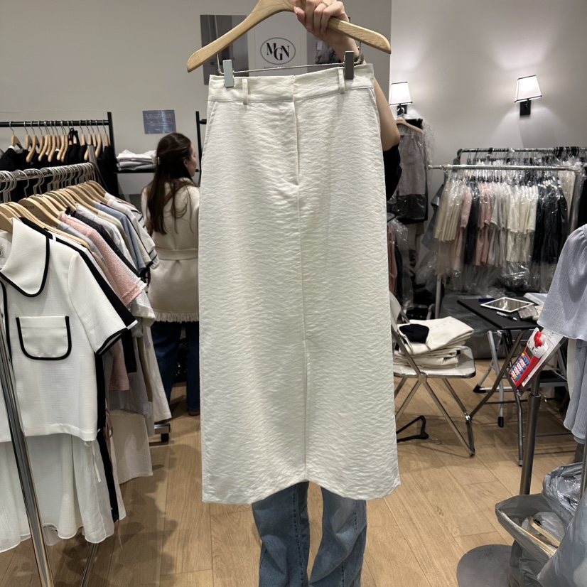 M.G.N韓國直郵女裝新品26夏季26春夏職業時尚推薦長裙亞麻MAGNET長裙圖色1