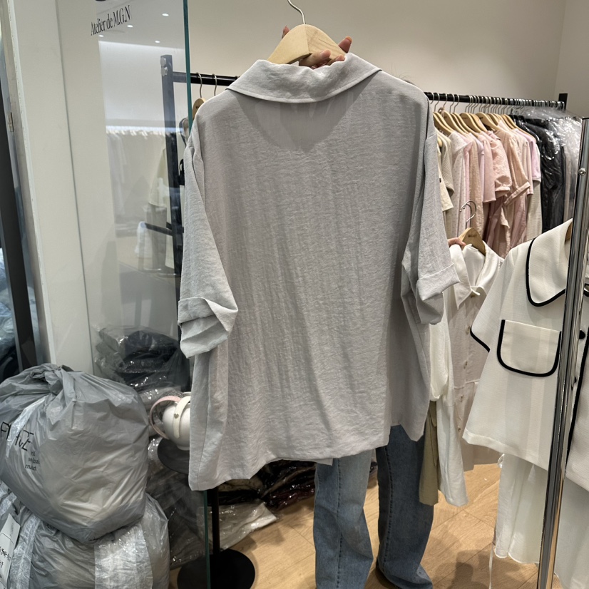 M.G.N韓國直郵女士新款時尚推薦職業26夏季熱賣夾克亞麻MAGNET夾克