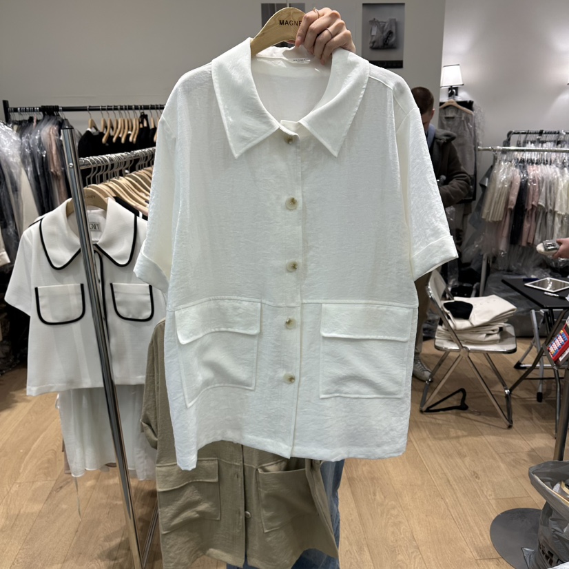 M.G.N韓國直郵女士新款時尚推薦職業26夏季熱賣夾克亞麻MAGNET夾克圖色2