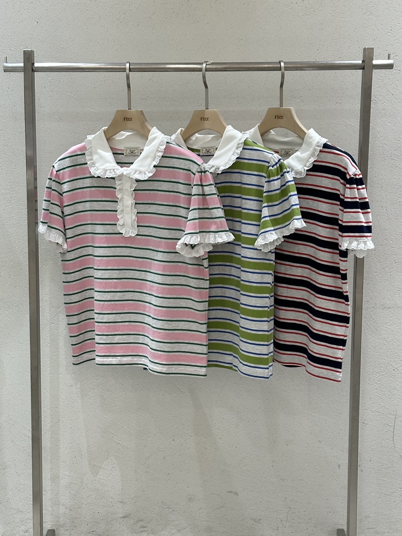 FIZZ韓國直郵實拍女士新品職業推薦熱賣休閑26春夏人氣T恤FIZZT恤