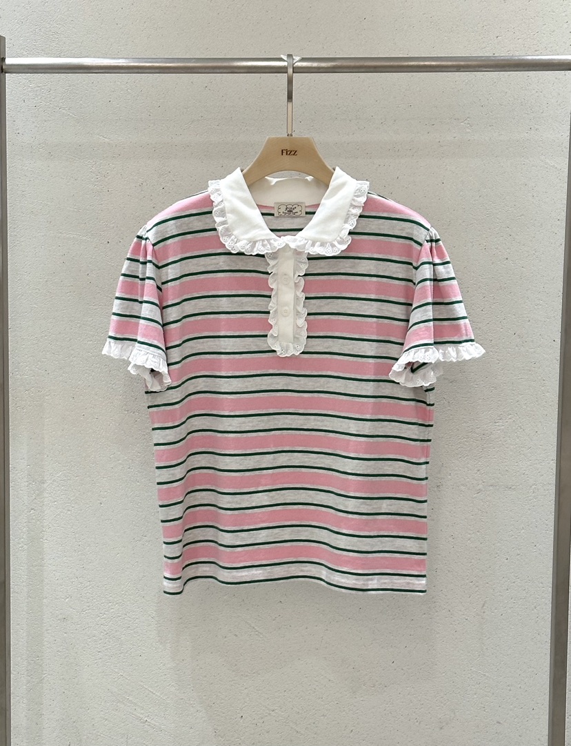 FIZZ韓國直郵實拍女士新品職業推薦熱賣休閑26春夏人氣T恤FIZZT恤圖色1