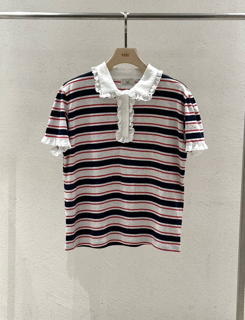 FIZZ韓國直郵實拍女士新品職業推薦熱賣休閑26春夏人氣T恤FIZZT恤圖色3