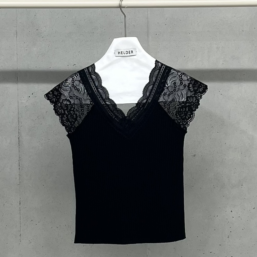 HELDER-P韓國東大門直郵女裝新品人氣襯衫蕾絲衫蕾絲露肩HELDER襯衫/蕾絲衫圖色1