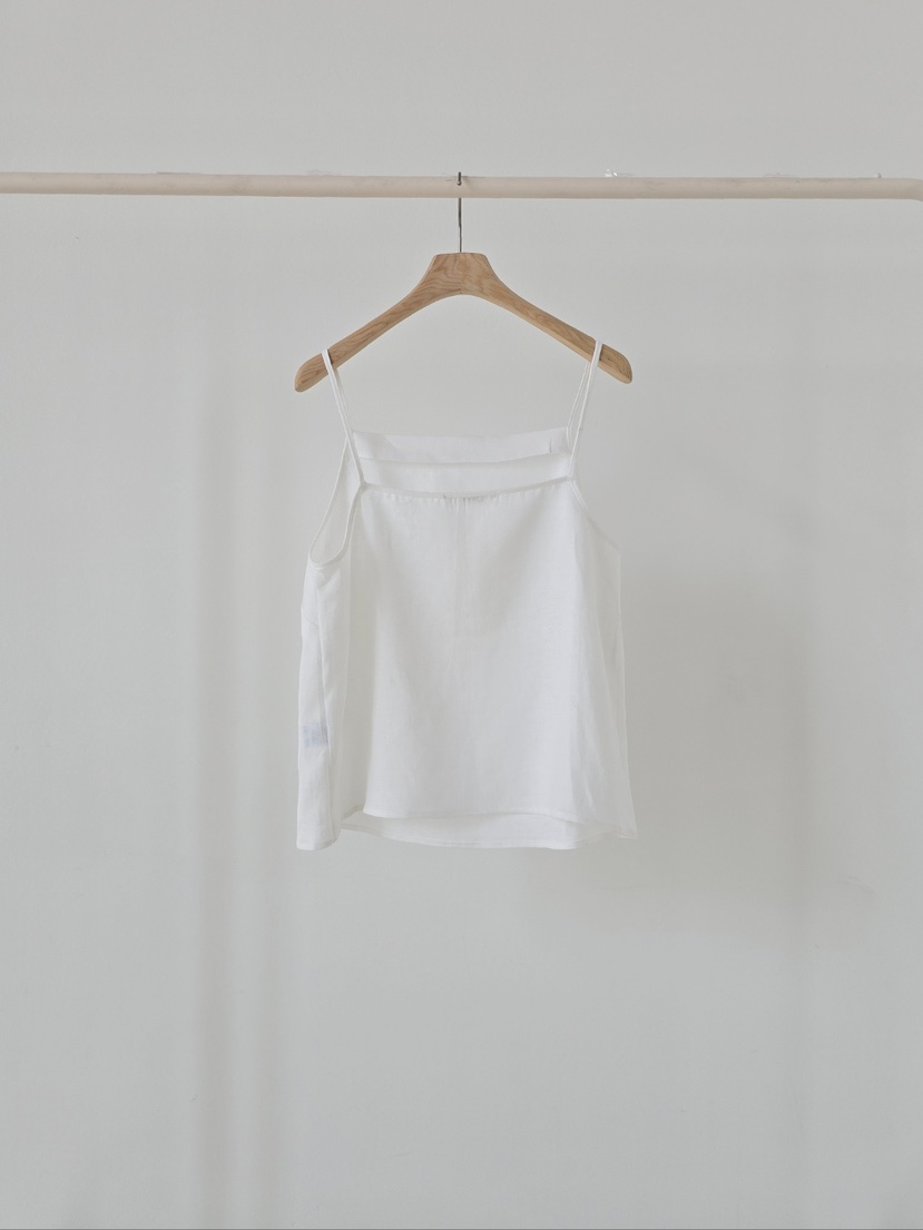 J SHOP韓國直郵實拍女裝新品休閑職業人氣26夏季吊帶背心亞麻J_SHOP吊帶/背心