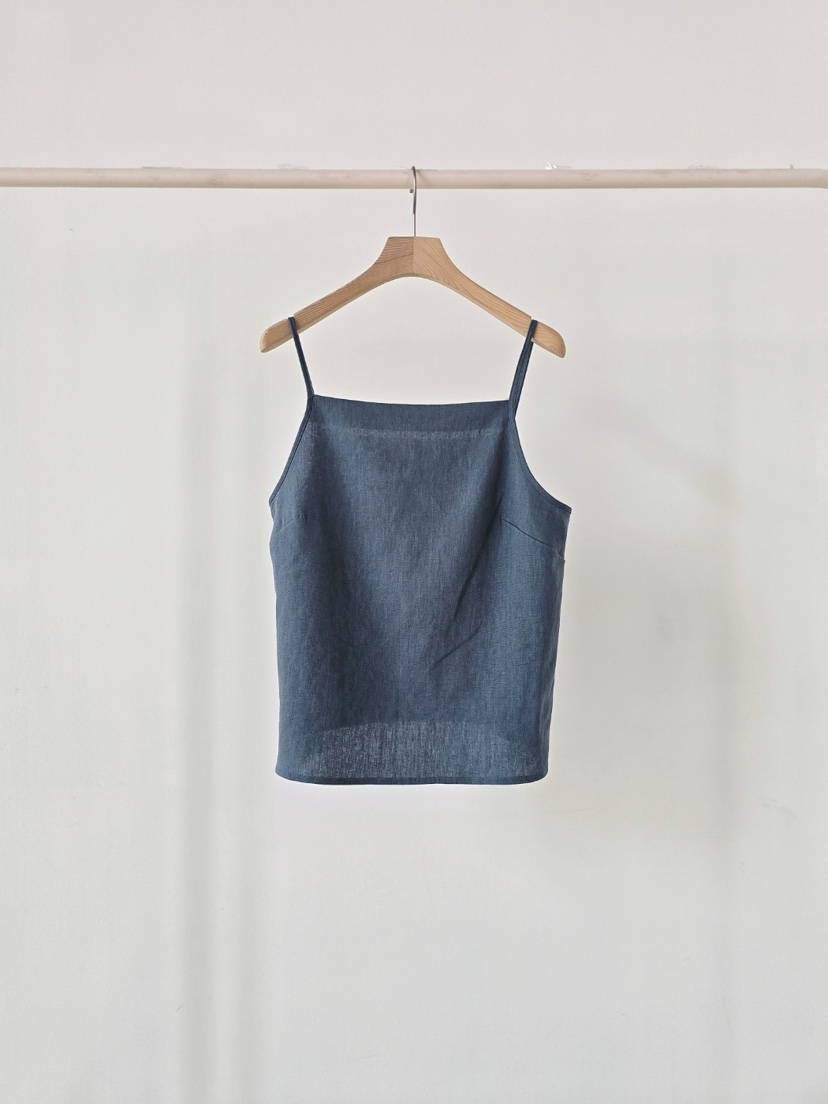 J SHOP韓國直郵實拍女裝新品休閑職業人氣26夏季吊帶背心亞麻J_SHOP吊帶/背心圖色2