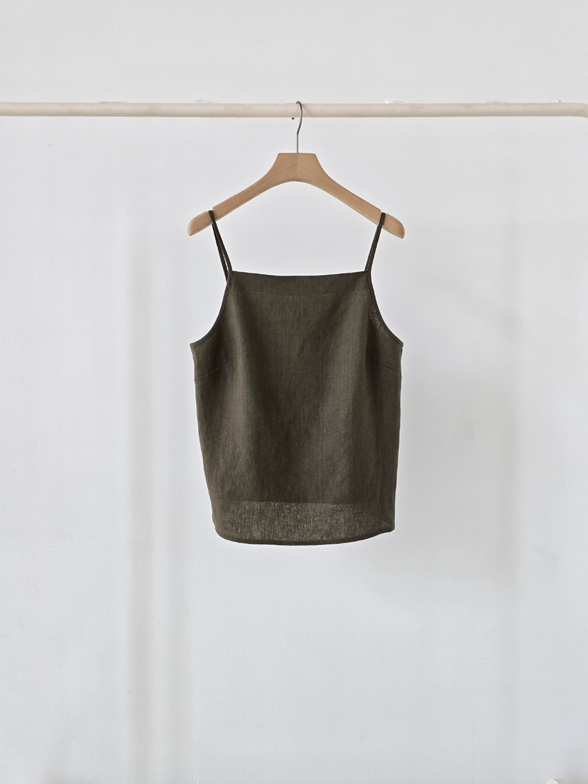 J SHOP韓國直郵實拍女裝新品休閑職業人氣26夏季吊帶背心亞麻J_SHOP吊帶/背心圖色3