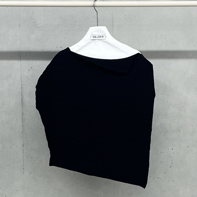 HELDER-P東大門實拍韓國女裝新款職業襯衫蕾絲衫不對稱褶裥HELDER襯衫/蕾絲衫圖色2