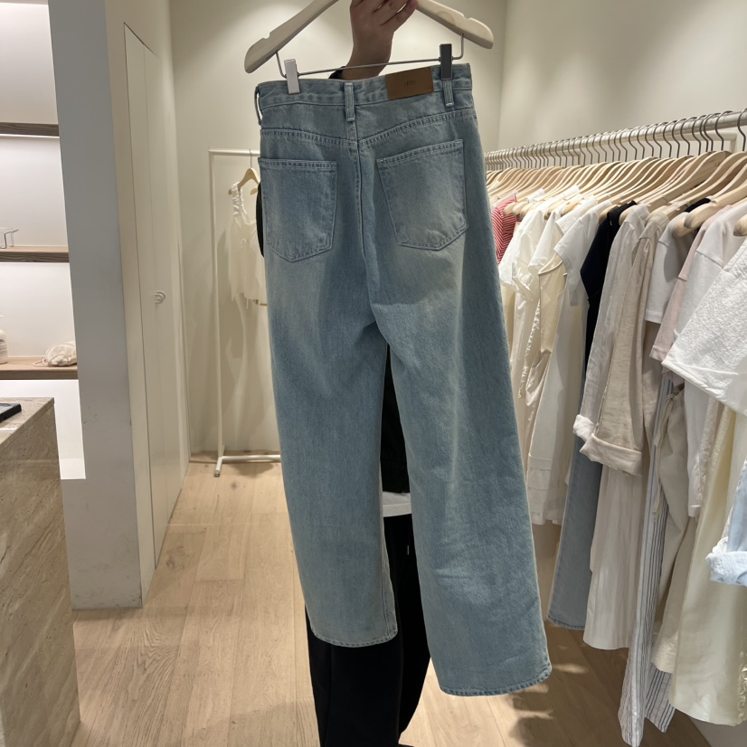 LIFFEY東大門實拍韓國女裝新品時尚推薦牛仔褲水洗牛仔布LIFFEY牛仔褲