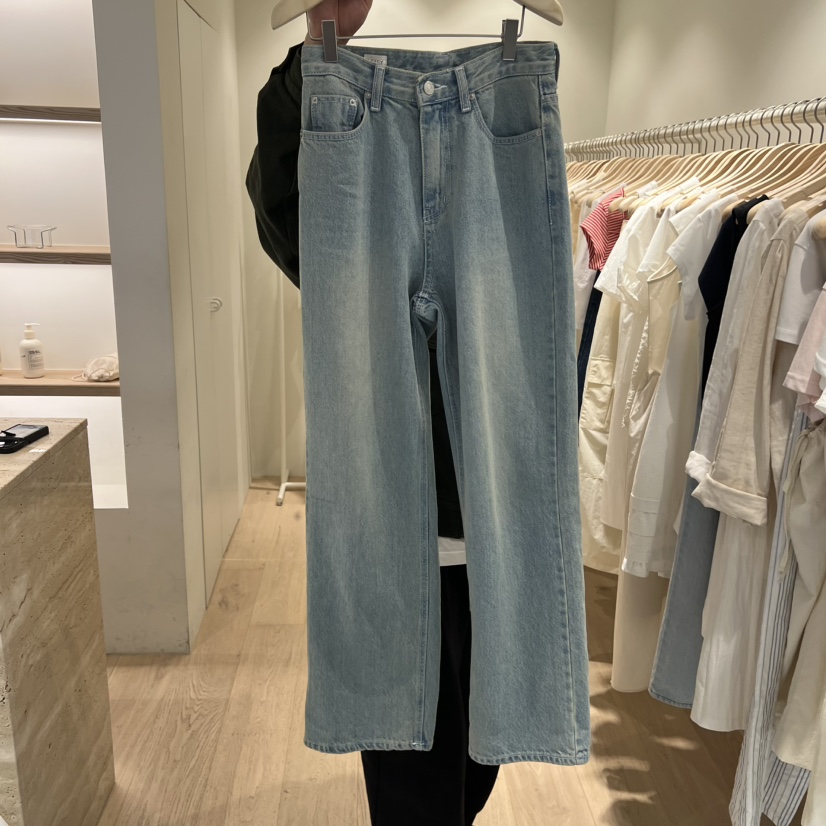 LIFFEY東大門實拍韓國女裝新品時尚推薦牛仔褲水洗牛仔布LIFFEY牛仔褲圖色1