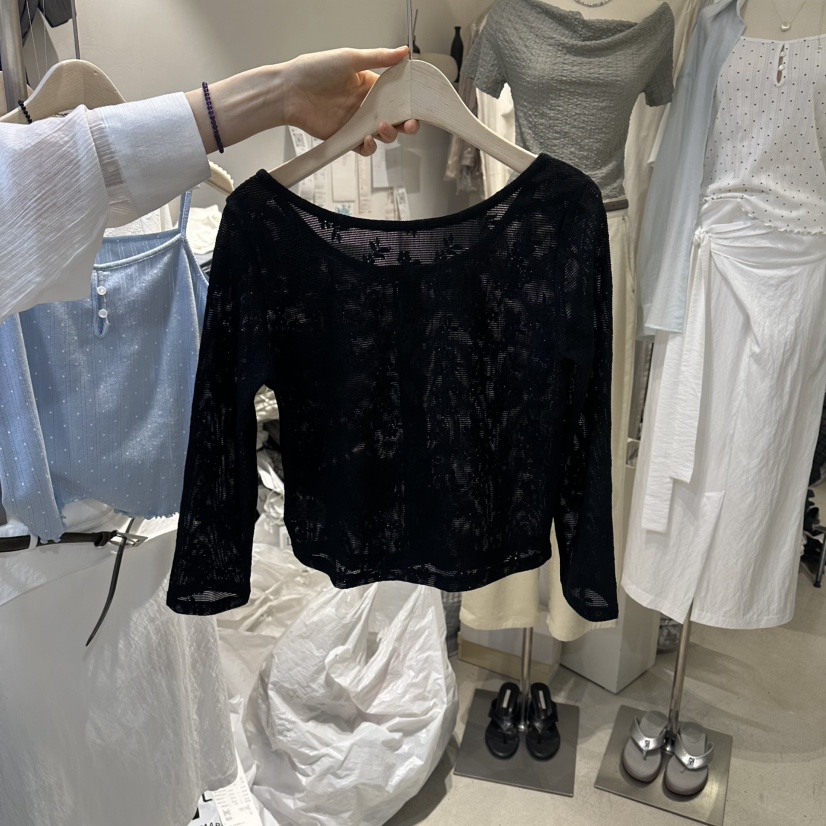 LIL韓國直郵女裝新品26春夏人氣26夏季推薦休閑職業長袖T恤LIL長袖T恤