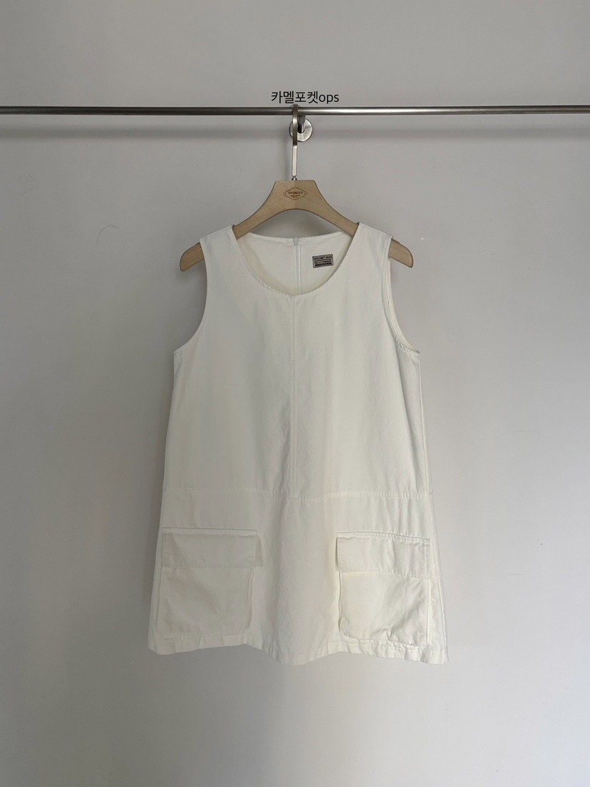 VERGAMOT韓國直郵女裝新款職業人氣熱賣休閑26夏季連衣裙口袋VERGAMOT連衣裙圖色1