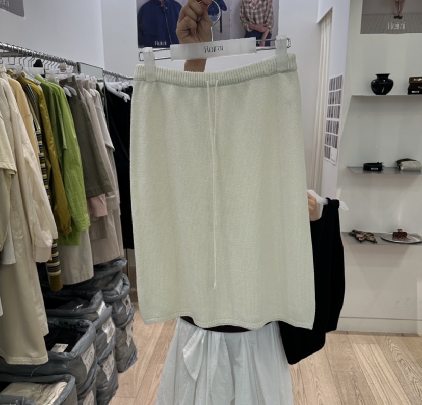 REIRAI韓國東大門直郵女士新款26春夏休閑熱賣半身裙中短裙Reirai半身裙/中短裙圖色1