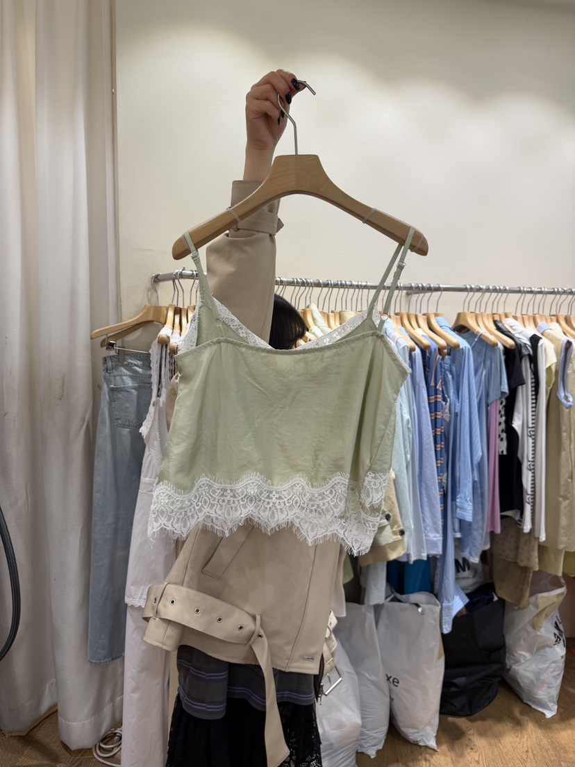 AUVERFIT韓國東大門代購女士新款時尚熱賣推薦吊帶背心蕾絲AUVERFIT吊帶/背心