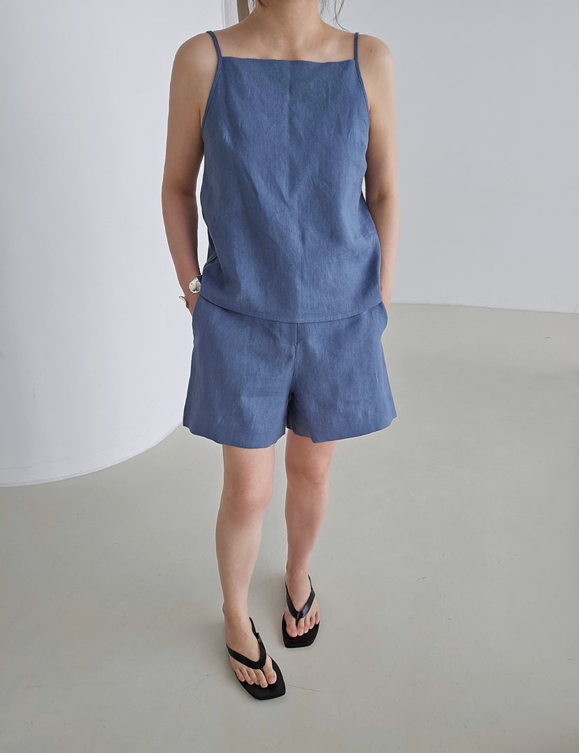 J SHOP韓國代購女裝新品休閑推薦人氣26春夏職業短褲亞麻J_SHOP短褲