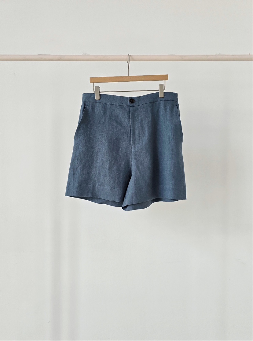 J SHOP韓國代購女裝新品休閑推薦人氣26春夏職業短褲亞麻J_SHOP短褲圖色2