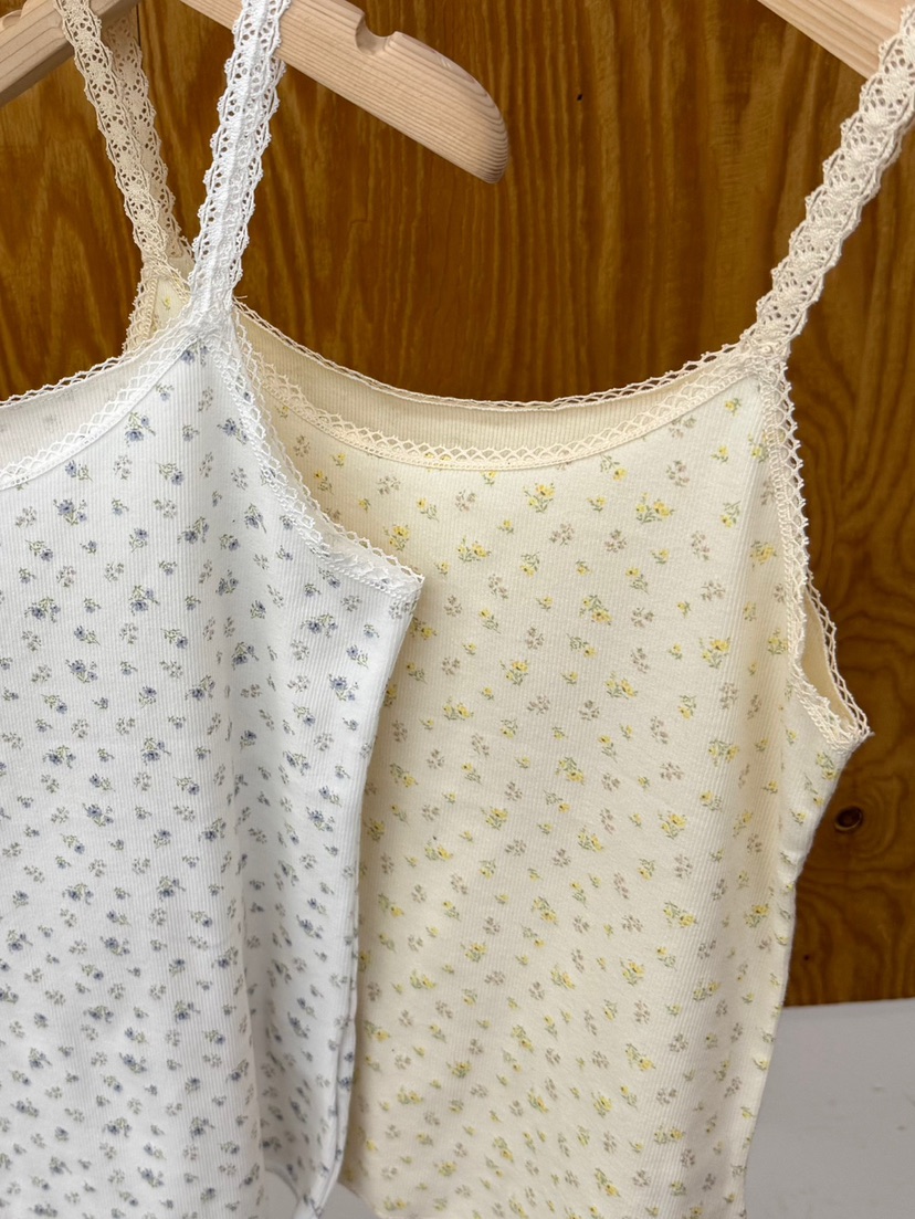 PROJECTVIEW韓國直郵實拍女裝新品職業人氣熱賣吊帶背心花朵PROJECTVIEW吊帶/背心