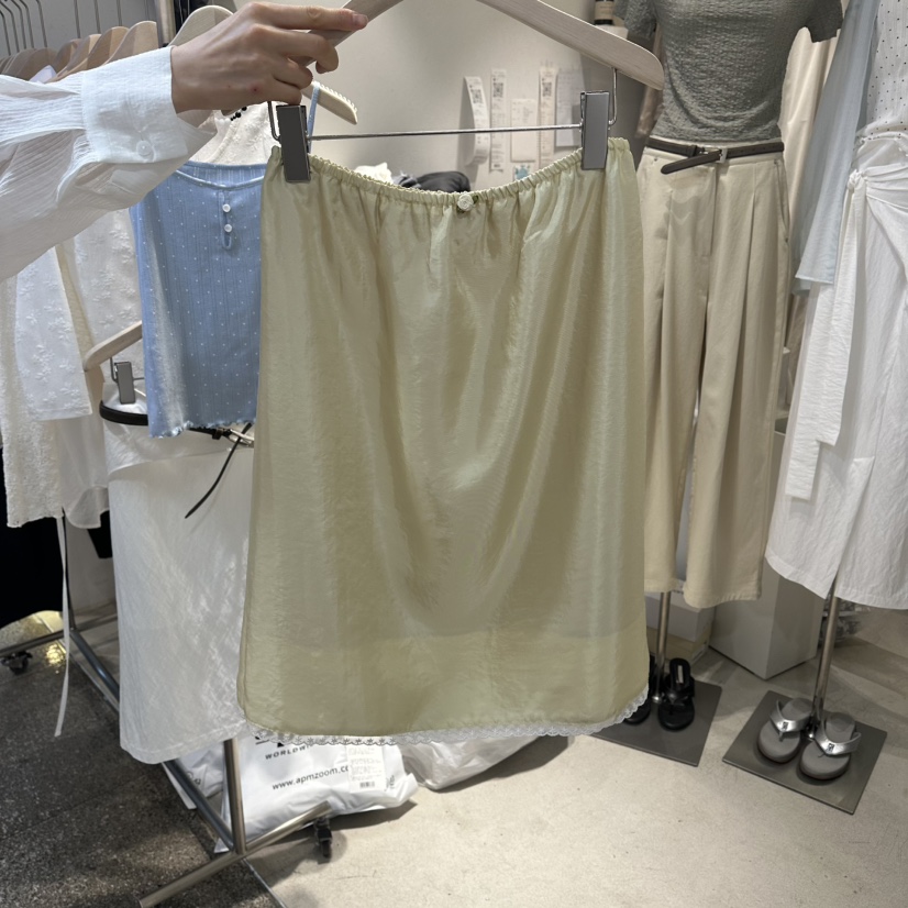 LIL韓國東大門代購女裝新品26春夏休閑推薦熱賣半身裙中短裙LIL半身裙/中短裙圖色2黃色