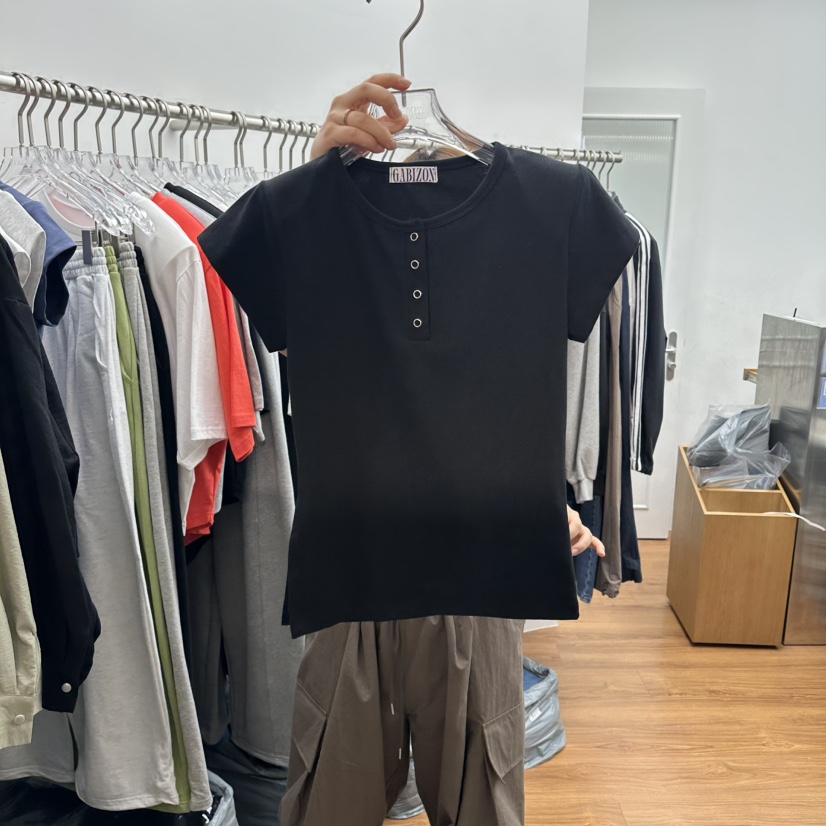 GABIZON韓國直郵女裝新款職業熱賣推薦休閑時尚26夏季T恤GABIZONT恤圖色4