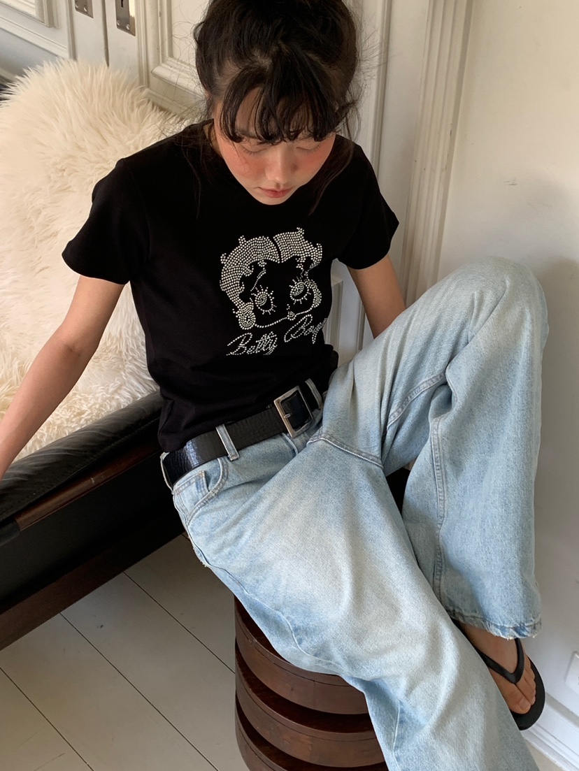 MORE THAN-P韓國直郵實拍女裝新品推薦26夏季時尚人氣T恤MORE THANT恤