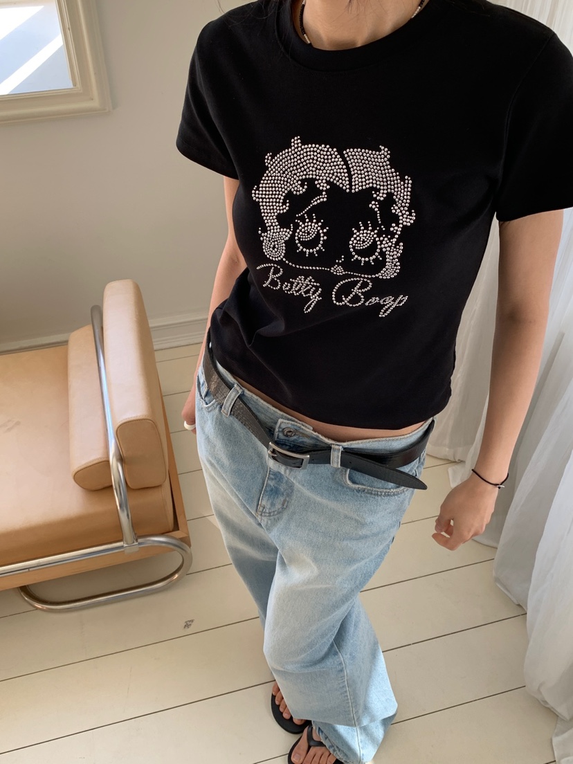 MORE THAN-P韓國直郵實拍女裝新品推薦26夏季時尚人氣T恤MORE THANT恤