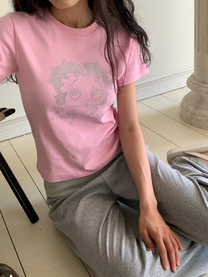 MORE THAN-P韓國直郵實拍女裝新品推薦26夏季時尚人氣T恤MORE THANT恤