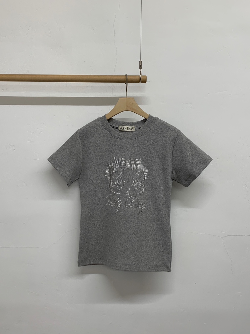 MORE THAN-P韓國直郵實拍女裝新品推薦26夏季時尚人氣T恤MORE THANT恤圖色2