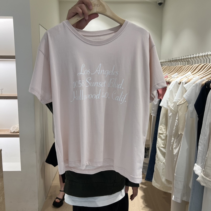 LIFFEY韓國直郵女裝新品26春夏休閑推薦26夏季時尚熱賣T恤LIFFEYT恤圖色3