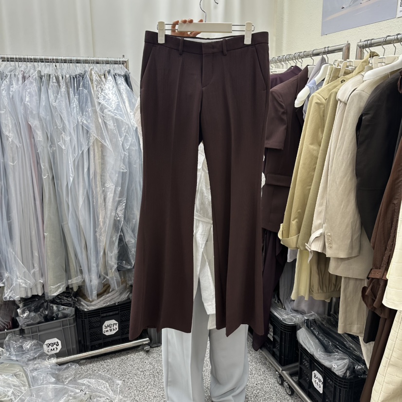 ONEBYTWO韓國直郵女士新款26春夏職業休閑推薦休閑褲腰帶ONE BY TWO休閑褲圖色1