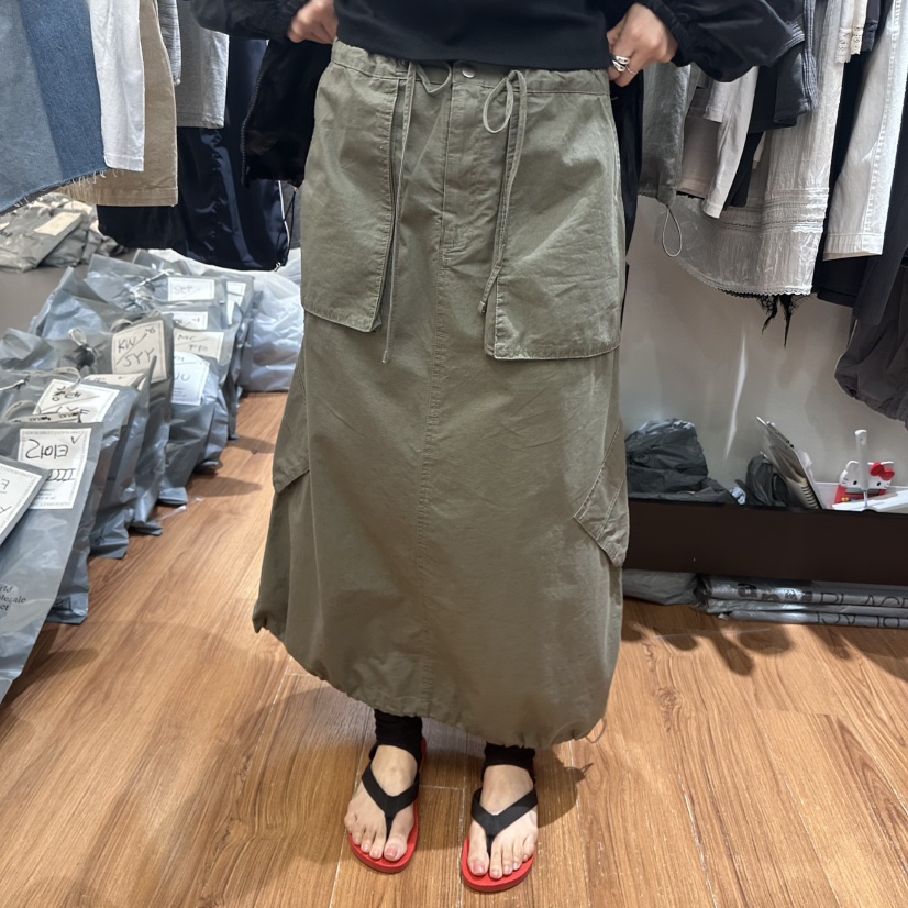 JADEMARKET韓國東大門代購女士新款熱賣時尚26春夏長裙口袋JADE SEOUL_MARKET長裙圖色2