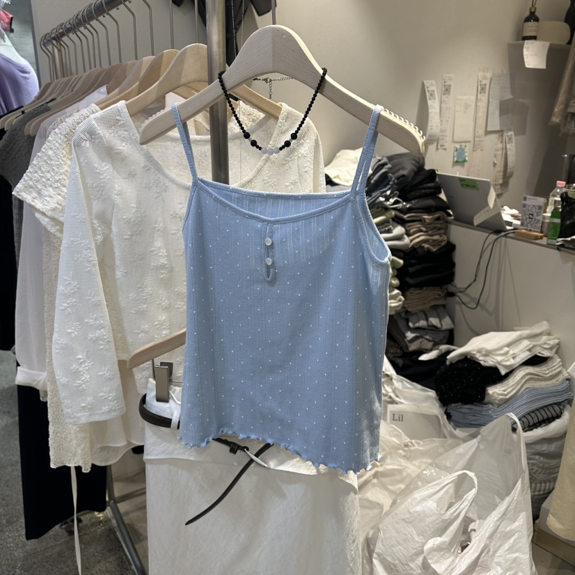 LIL東大門實拍韓國女士新款休閑26春夏時尚推薦熱賣吊帶背心LIL吊帶/背心圖色1