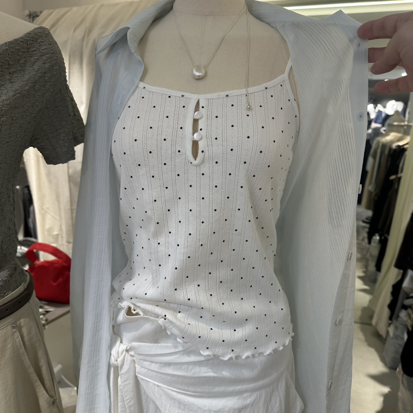 LIL東大門實拍韓國女士新款休閑26春夏時尚推薦熱賣吊帶背心LIL吊帶/背心圖色2