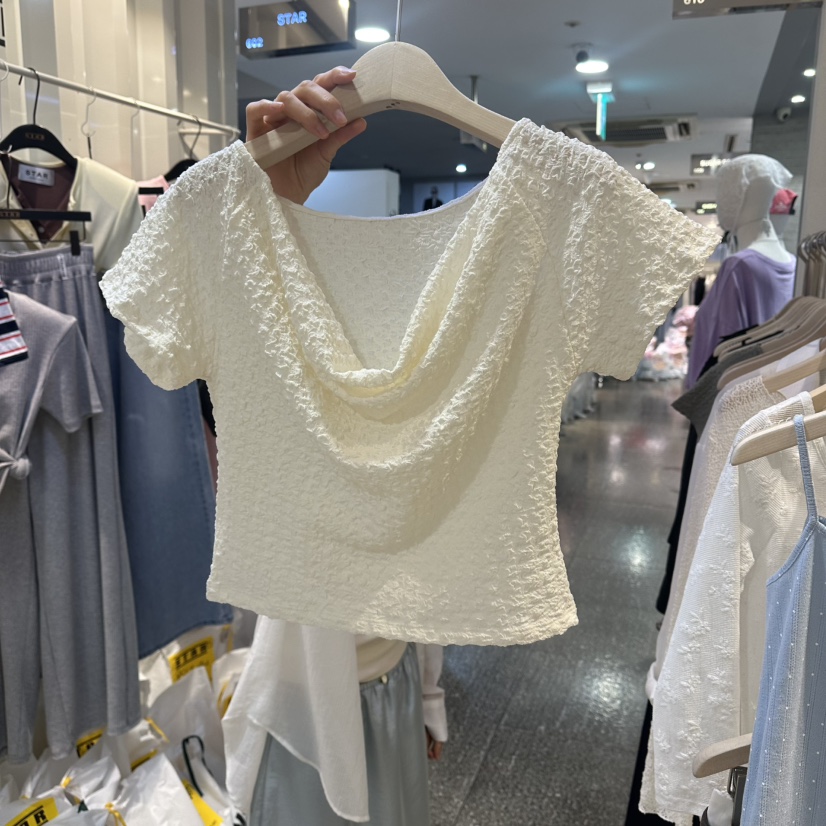 LIL韓國東大門代購女士新款26夏季休閑26春夏人氣襯衫蕾絲衫LIL襯衫/蕾絲衫圖色1