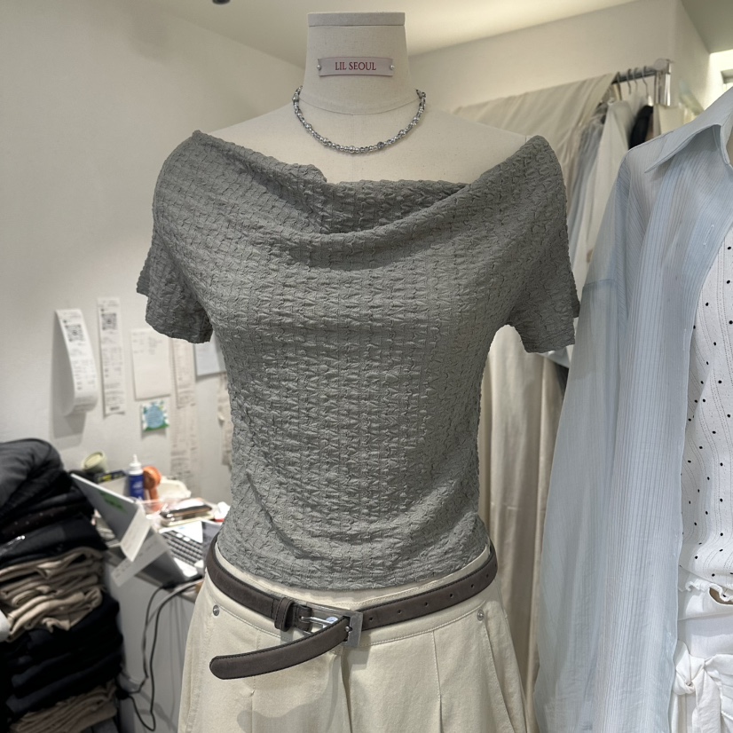 LIL韓國東大門代購女士新款26夏季休閑26春夏人氣襯衫蕾絲衫LIL襯衫/蕾絲衫圖色2