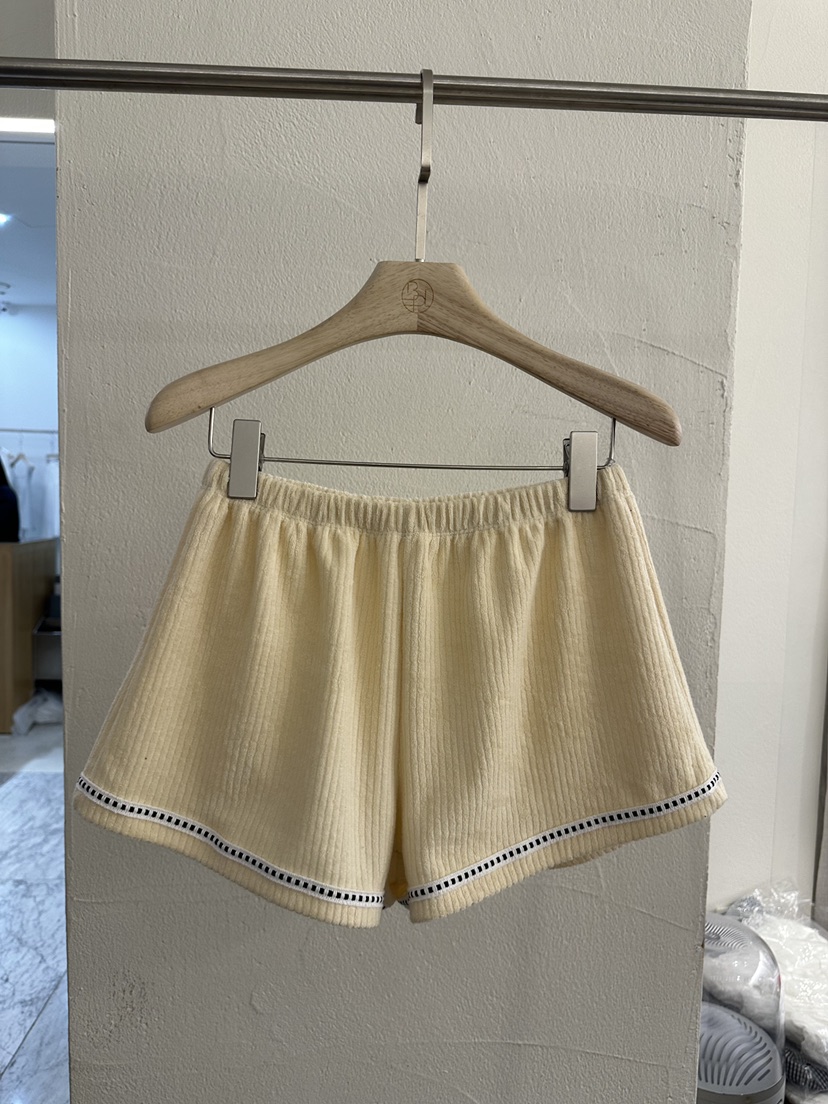 BPLAN韓國東大門代購女裝新款26夏季熱賣人氣26春夏短褲毛圈BPLAN短褲圖色1