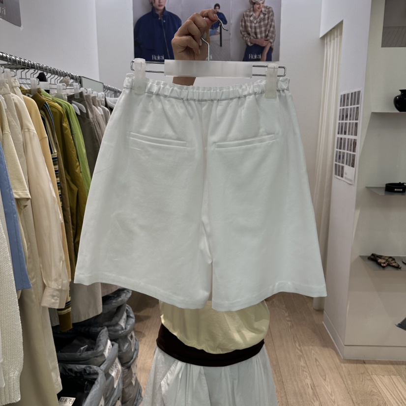 REIRAI韓國直郵女士新品26春夏人氣26夏季休閑職業短褲亞麻Reirai短褲