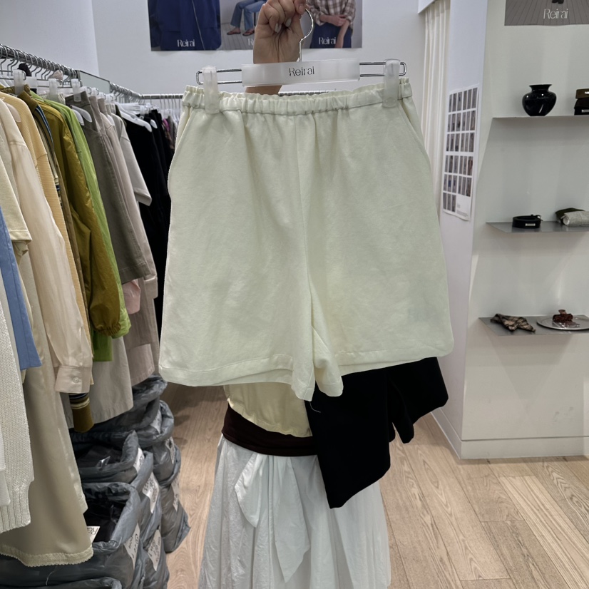 REIRAI韓國直郵女士新品26春夏人氣26夏季休閑職業短褲亞麻Reirai短褲圖色2