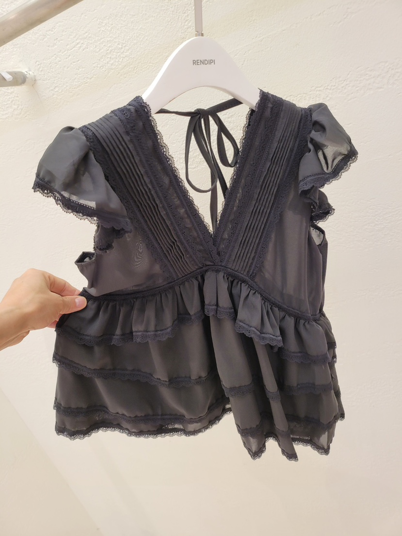 THE OTHER韓國東大門直郵女裝新款推薦襯衫蕾絲衫荷葉邊THE OTHER襯衫/蕾絲衫