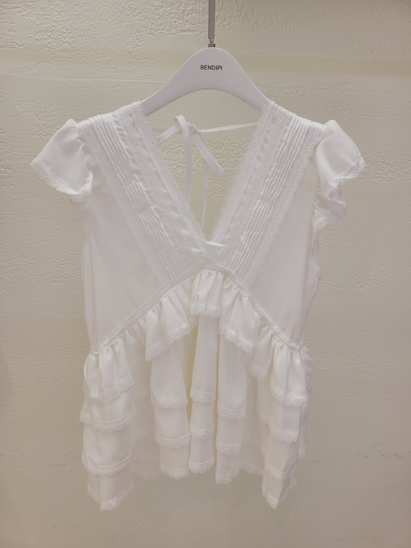 THE OTHER韓國東大門直郵女裝新款推薦襯衫蕾絲衫荷葉邊THE OTHER襯衫/蕾絲衫圖色1