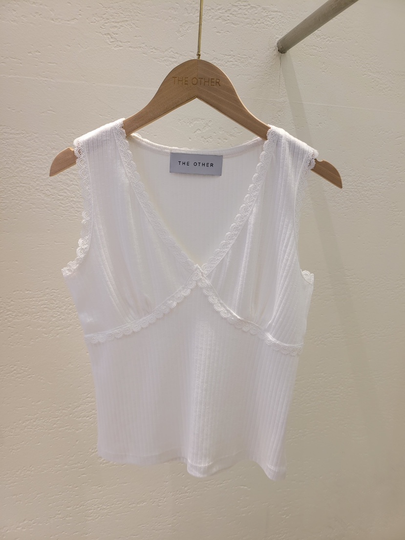 THE OTHER韓國直郵實拍女士新品休閑推薦26春夏吊帶背心蕾絲THE OTHER吊帶/背心圖色1