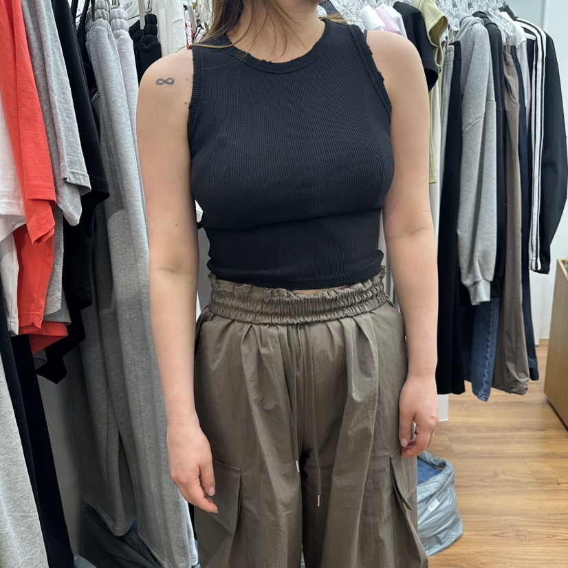 GABIZON韓國直郵實拍女裝新款時尚熱賣吊帶背心華夫格格紋GABIZON吊帶/背心圖色3