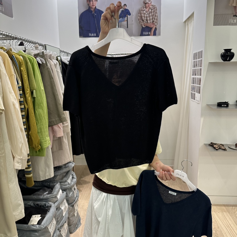 REIRAI韓國直郵實拍女裝新款推薦時尚26夏季休閑熱賣針織衫Reirai針織衫