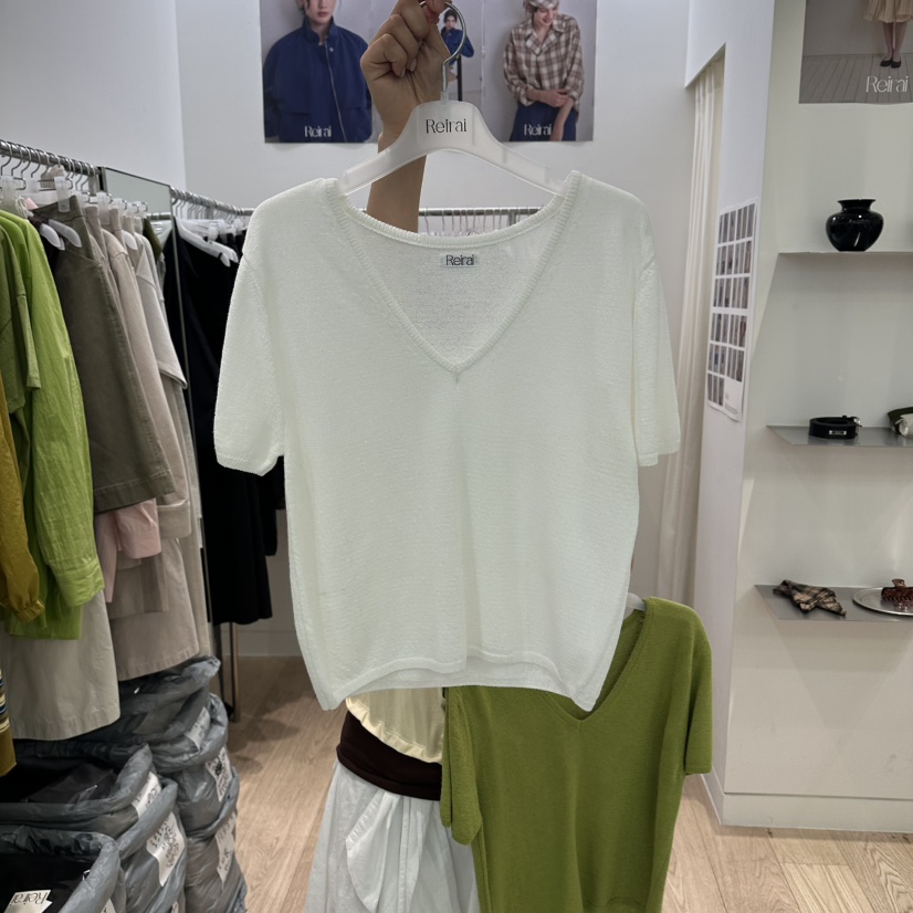 REIRAI韓國直郵實拍女裝新款推薦時尚26夏季休閑熱賣針織衫Reirai針織衫圖色1