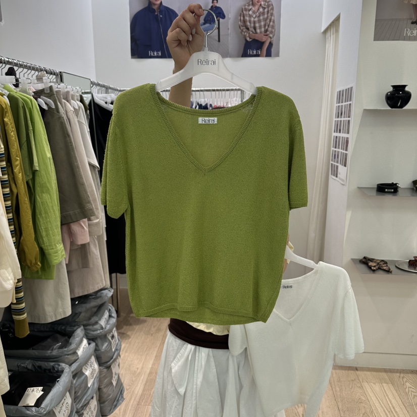 REIRAI韓國直郵實拍女裝新款推薦時尚26夏季休閑熱賣針織衫Reirai針織衫圖色2